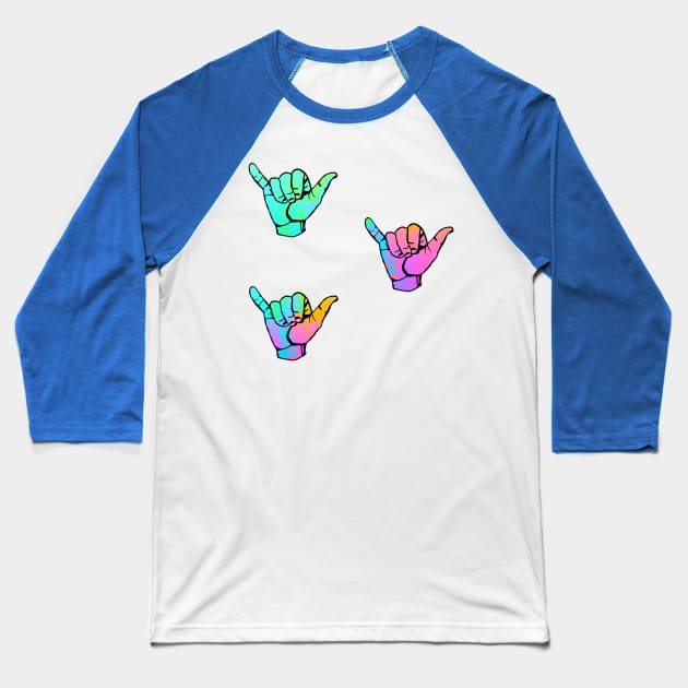 Tiny Lil Shaka Hands Baseball T-Shirt by lolosenese